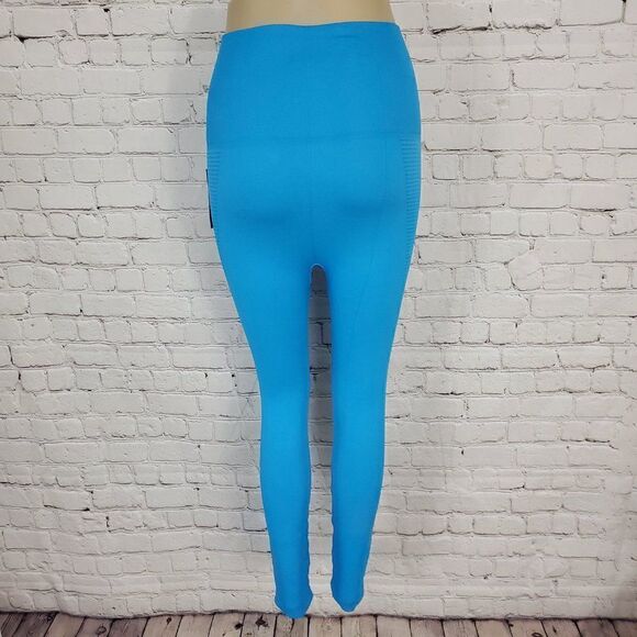 NUX High Rise Vita LA Leggings Blue S NEW - Picture 3 of 9